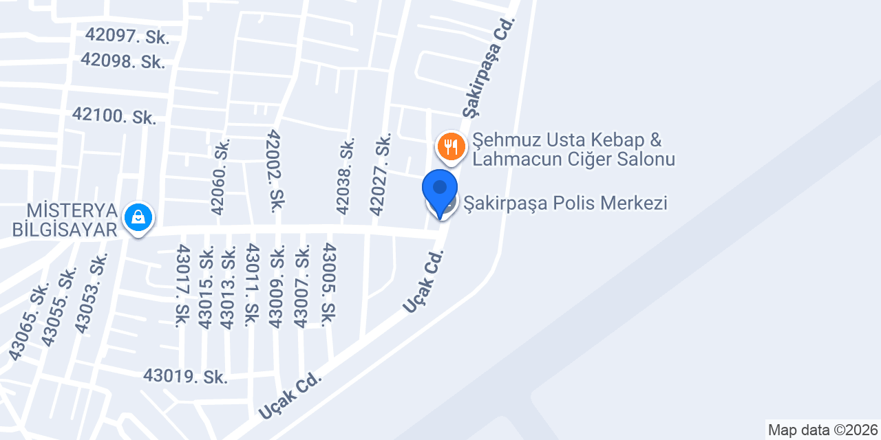 Şakirpaşa Polis Merkezi konumu