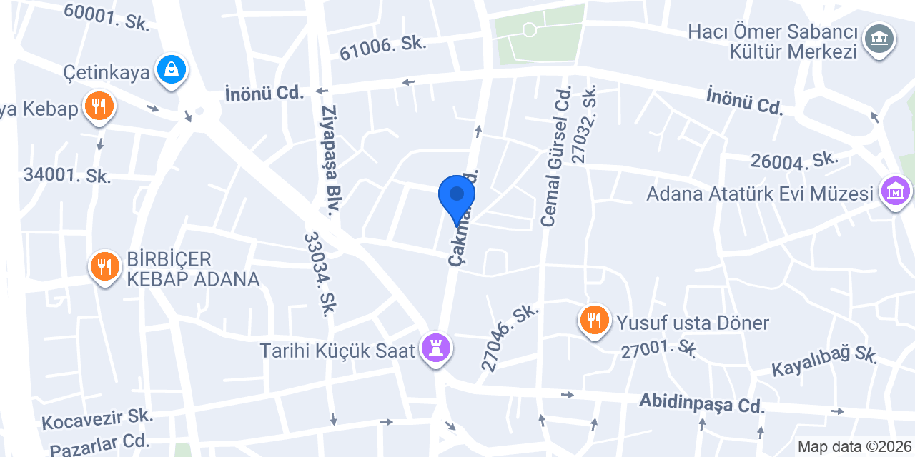 Yücel Giyim konumu