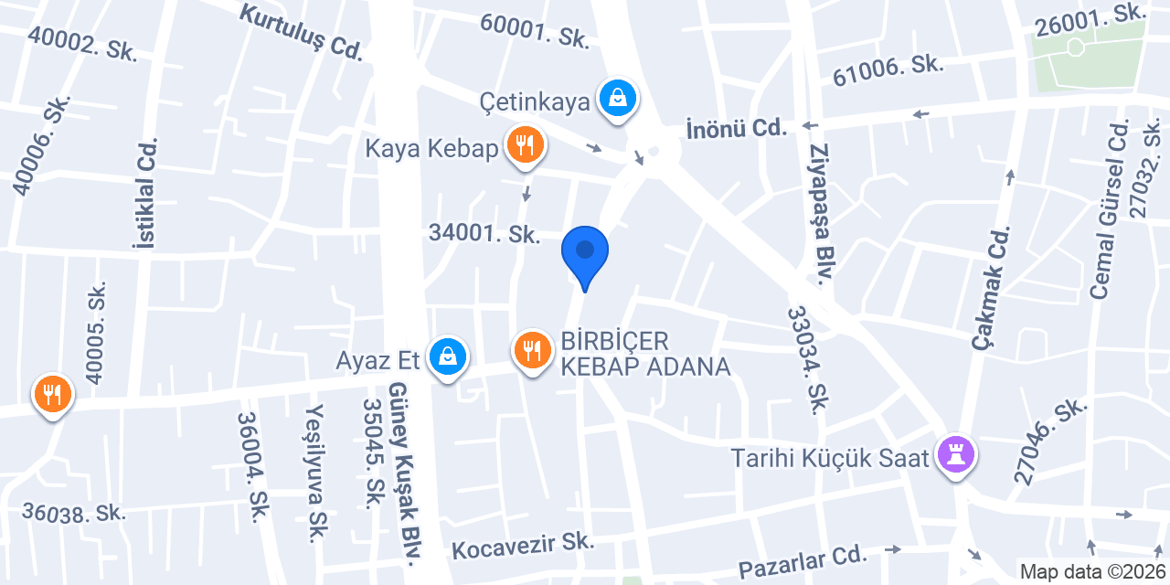 ADANA ELİT RAF konumu