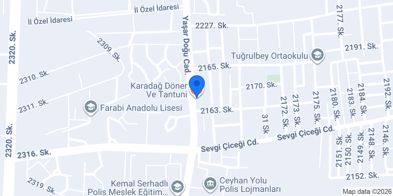 Karadağ Döner Ve Tantuni konumu