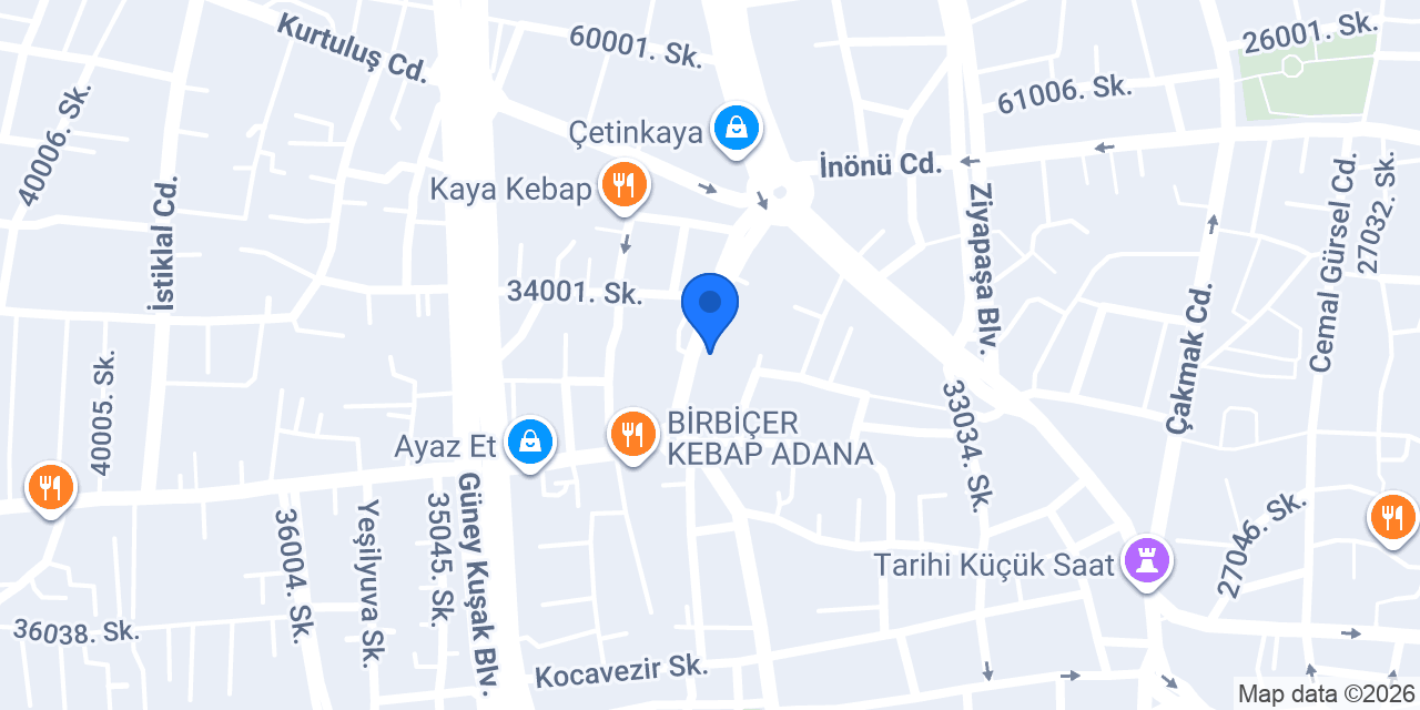 Yılmazlar Endüstriyel Mutfak konumu
