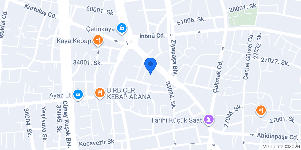 Guvenç Kebab konumu