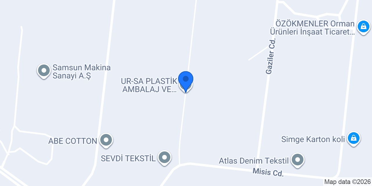 UR-SA PLASTİK AMBALAJ VE TEKSTİL A.Ş. konumu