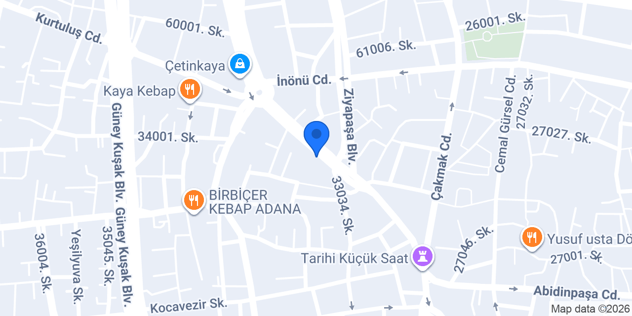 KOZA HOTEL ADANA konumu