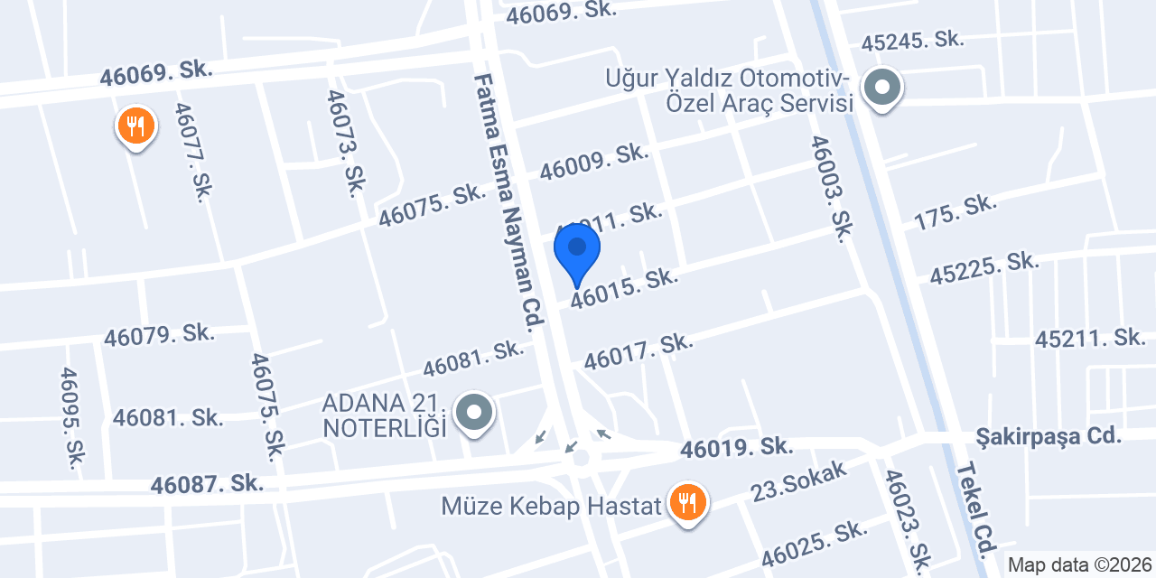 Bilen Elektrik San. Tic. Ltd. Şti. konumu