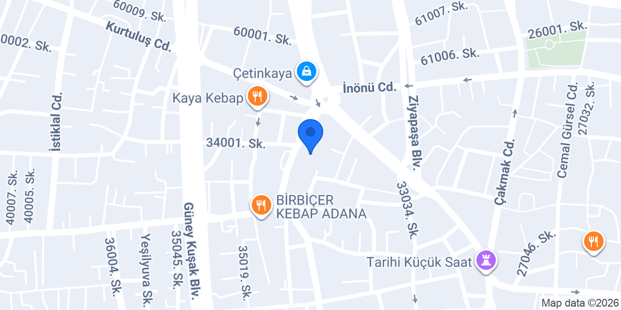 ÇINAR ET konumu