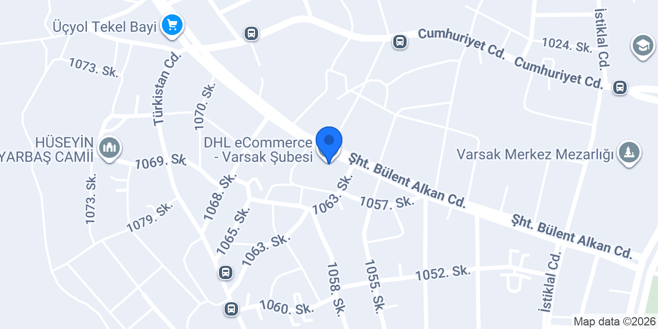 DHL eCommerce - Varsak Şubesi konumu