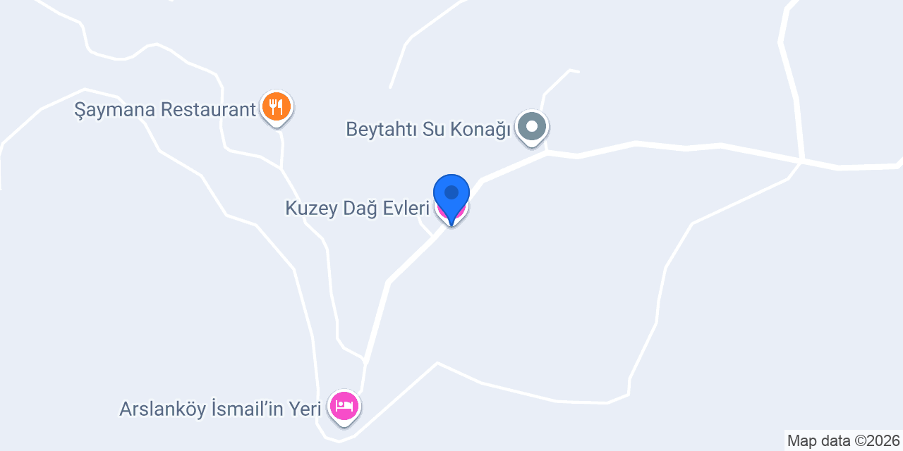 Kuzey Dağ Evleri konumu