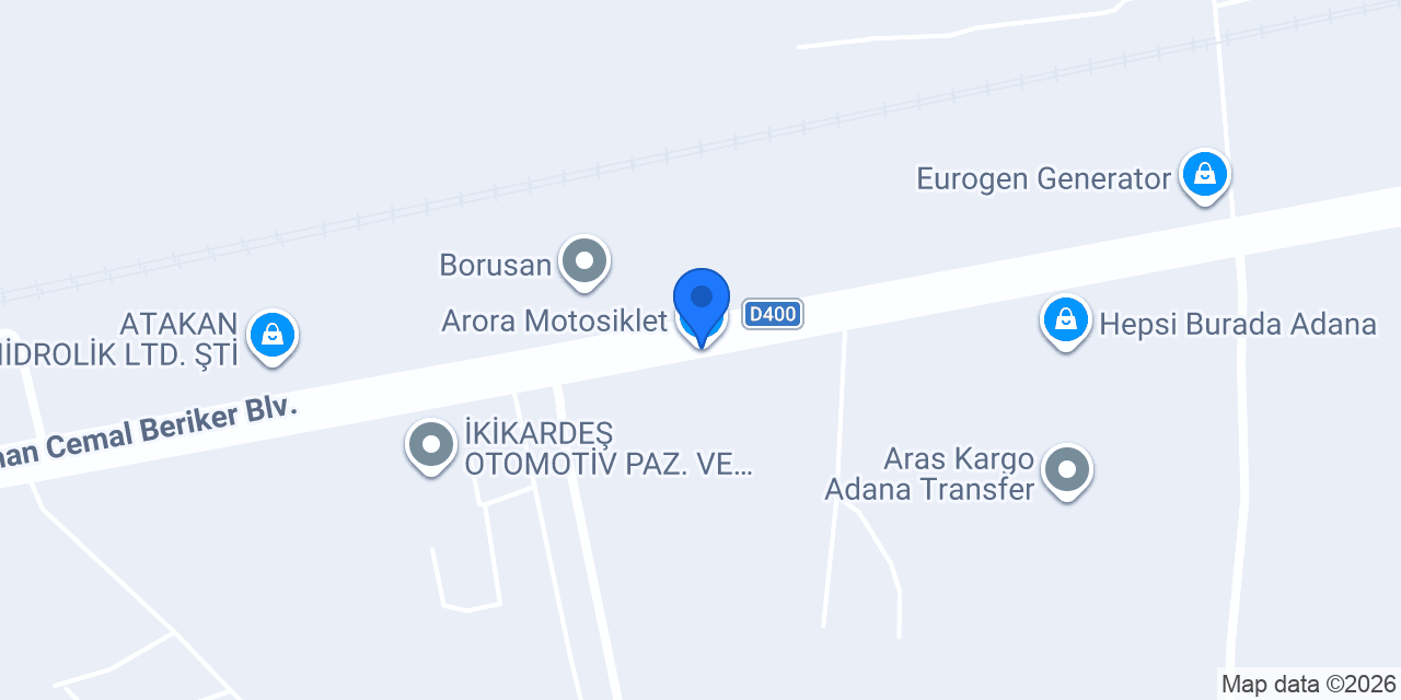 Arora Motosiklet konumu