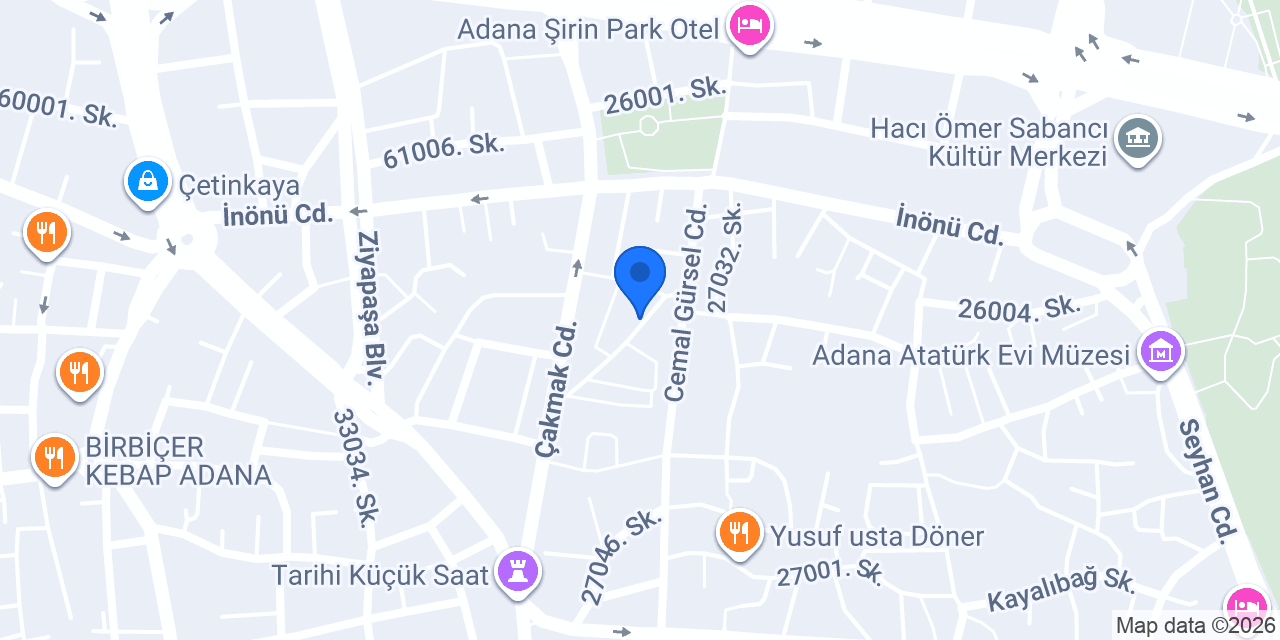 ADA DAVETİYE ADANA konumu