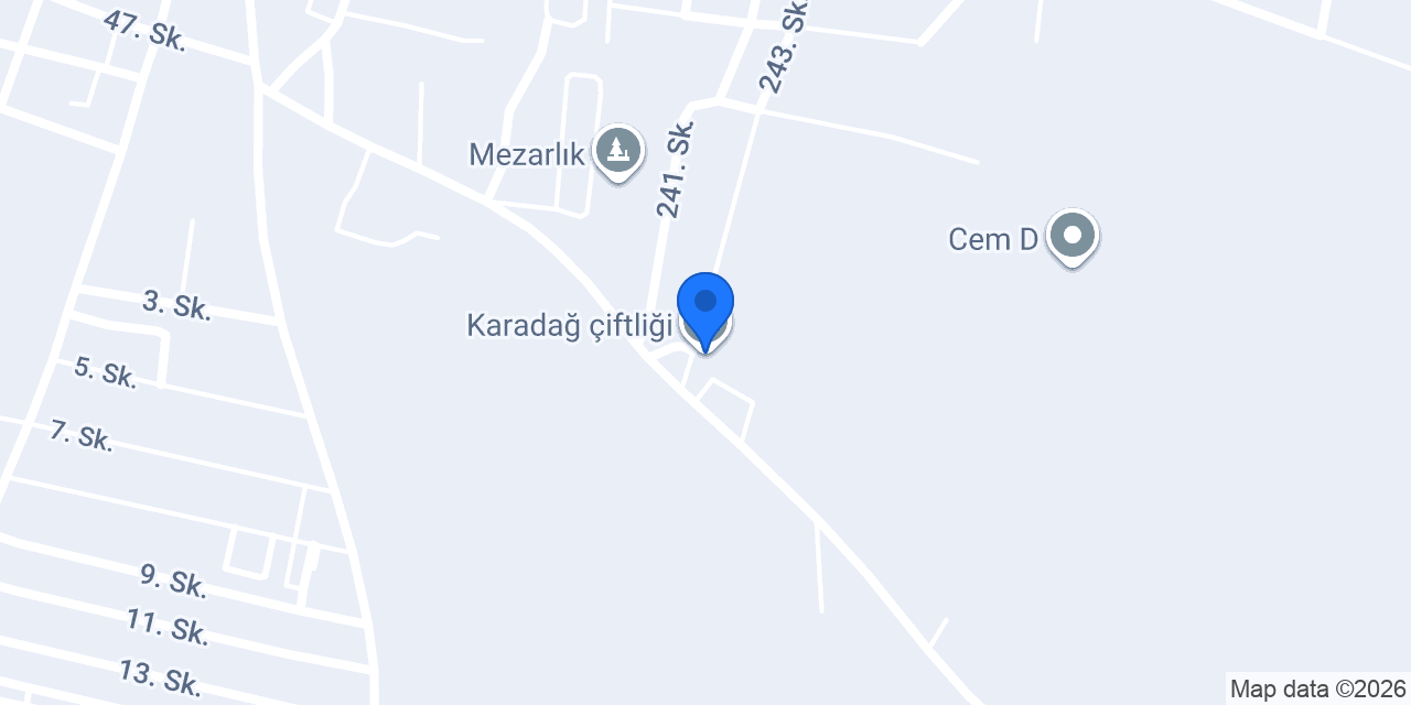 Karadağ çiftliği konumu