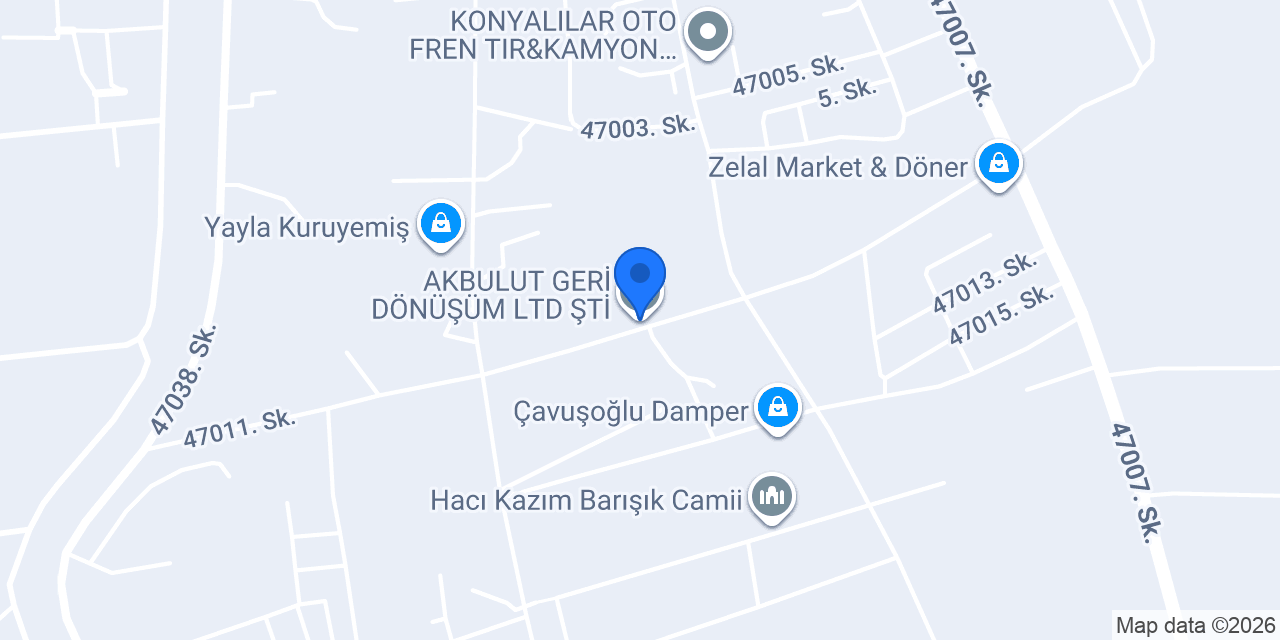 AKBULUT GERİ DÖNÜŞÜM LTD ŞTİ konumu