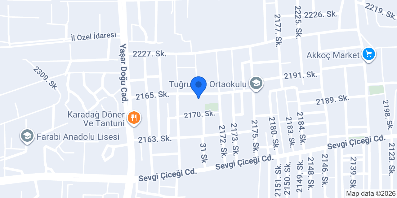 YENİDOĞAN ERKEK ÖĞRENCİ YURDU konumu