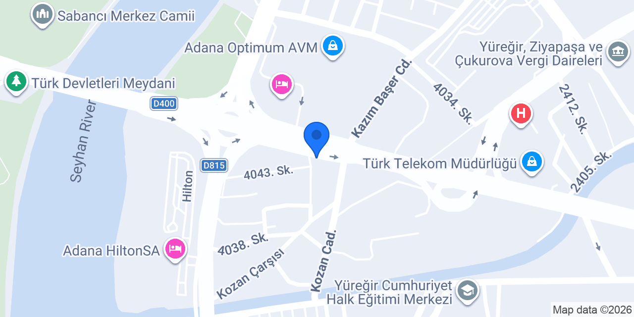 Öz Adana Börekçilik konumu