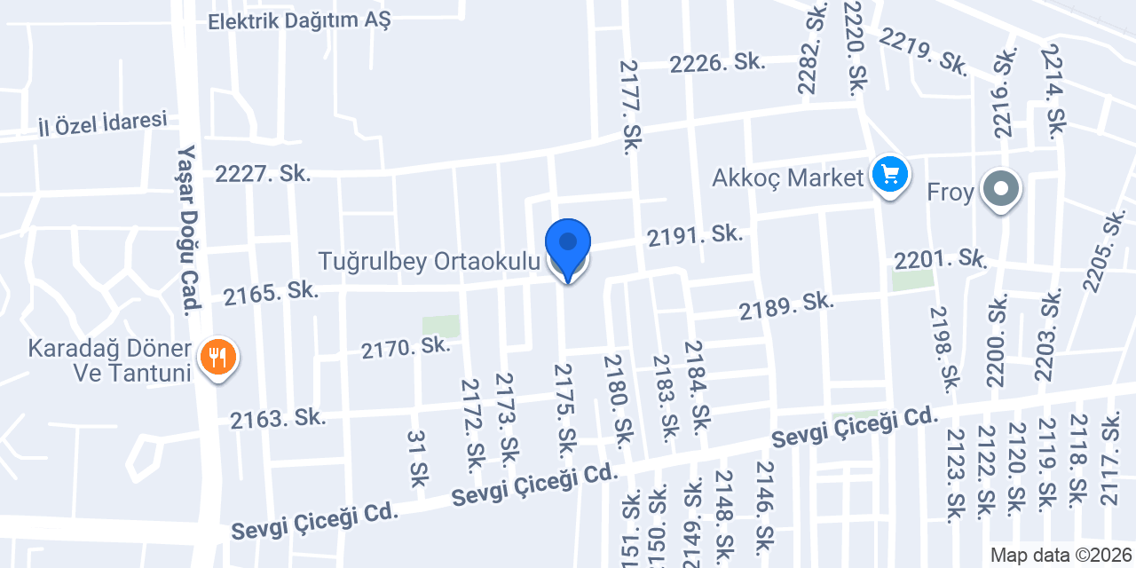 Tuğrulbey Ortaokulu konumu