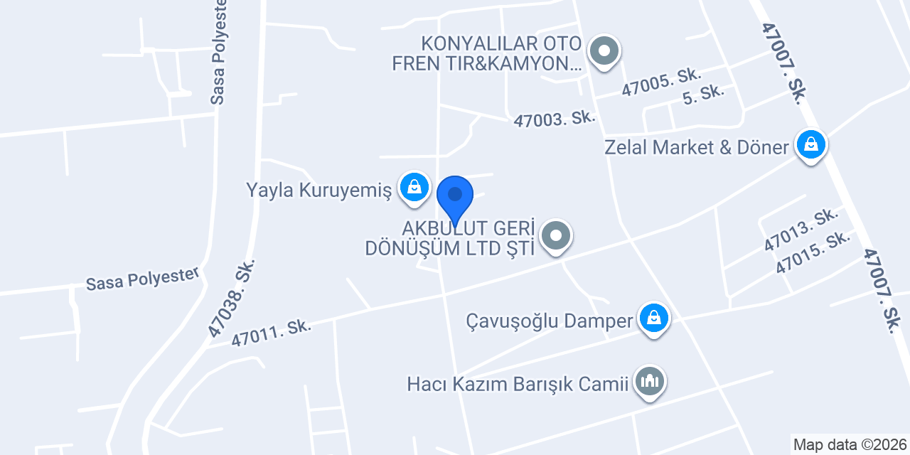 PINARÖZ PLASTİK VE AMB. SAN. LTD.ŞTİ konumu