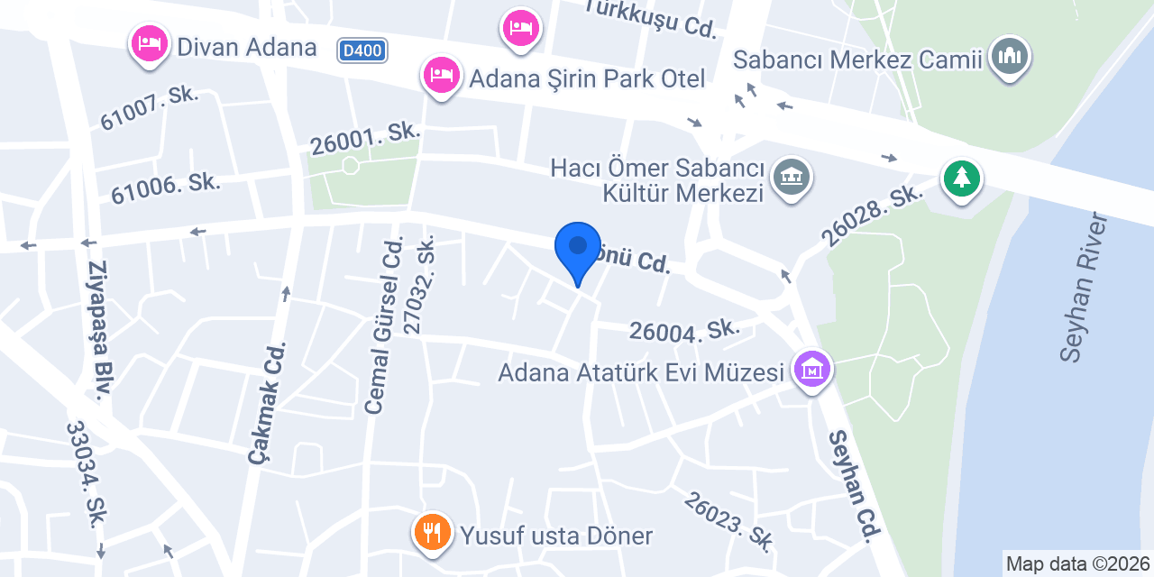 Adana Ede Matbaa konumu