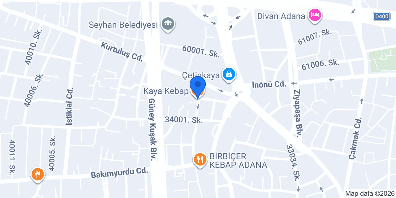 Kaya Kebap konumu