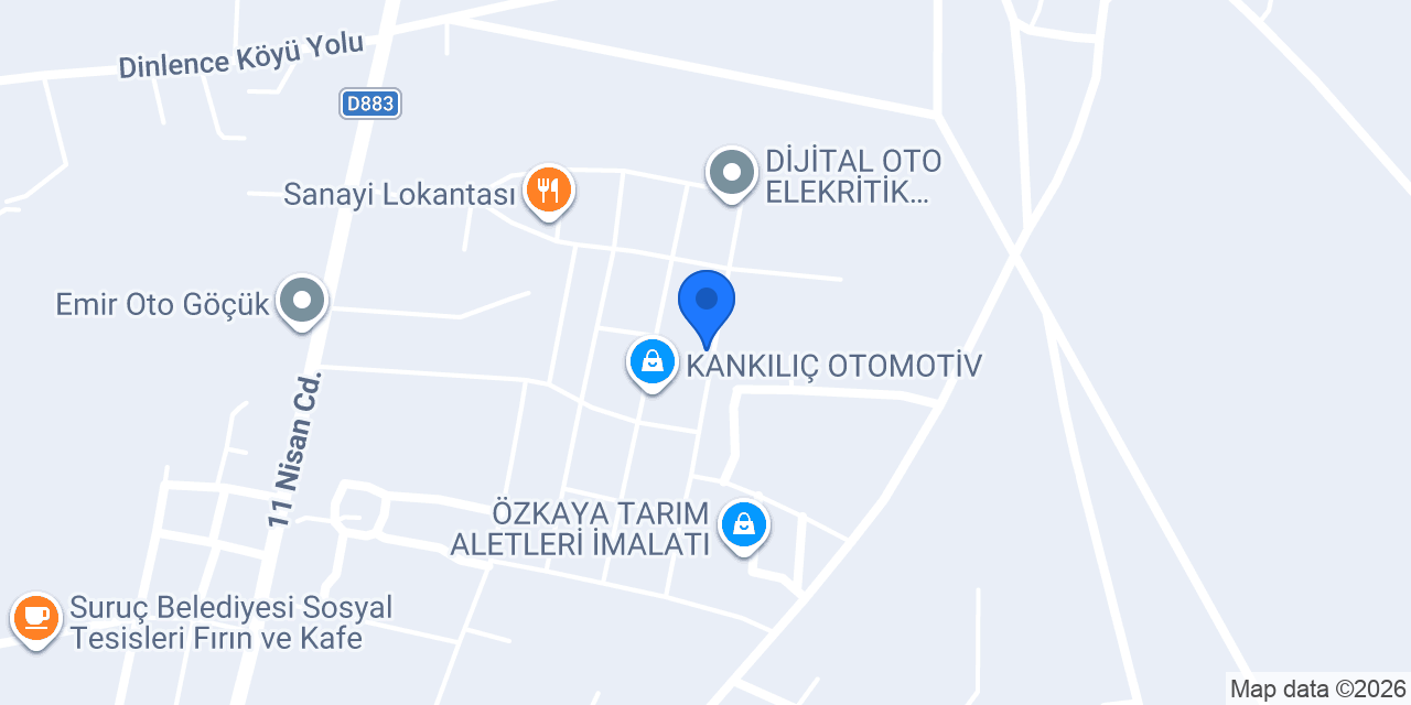 Yılmaz oto yedek parça konumu