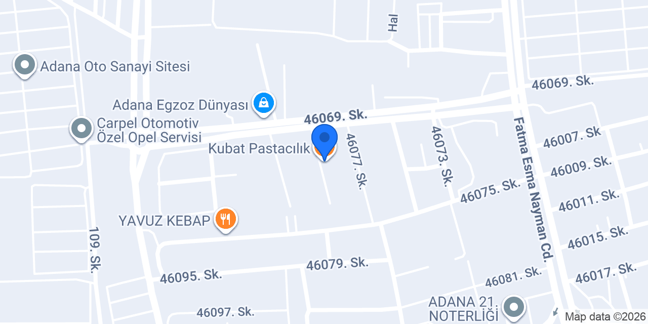 Kubat Pastacılık konumu