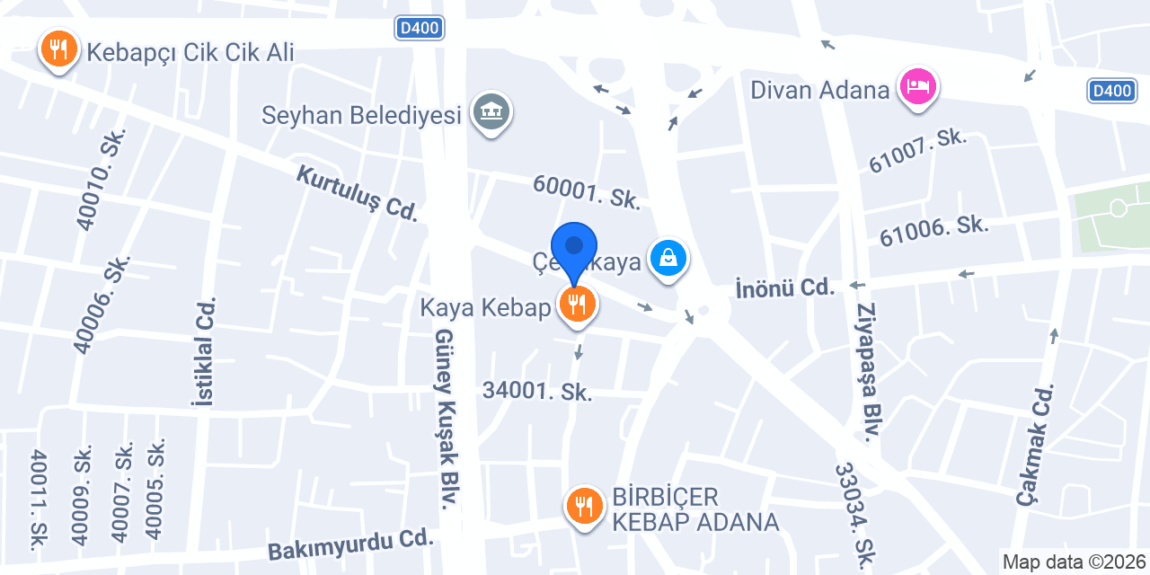 Otel Grand Plus konumu