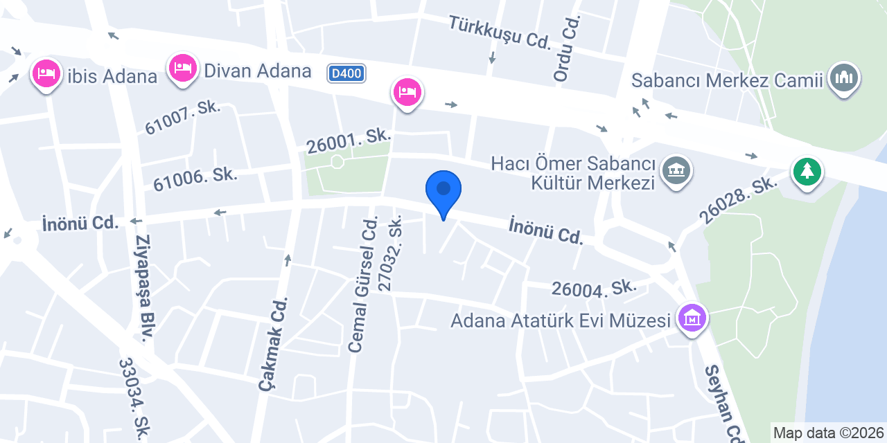 Adana Dilek Tercüme konumu