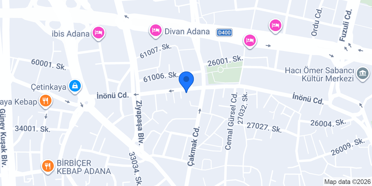 Albaraka Türk Adana Şubesi konumu