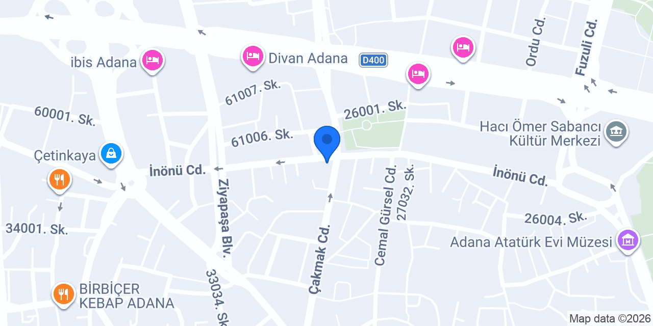 ADANA GEZİ OFİSİ konumu