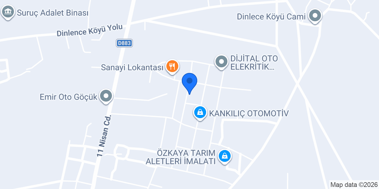 Tekinalp oto özel servis konumu