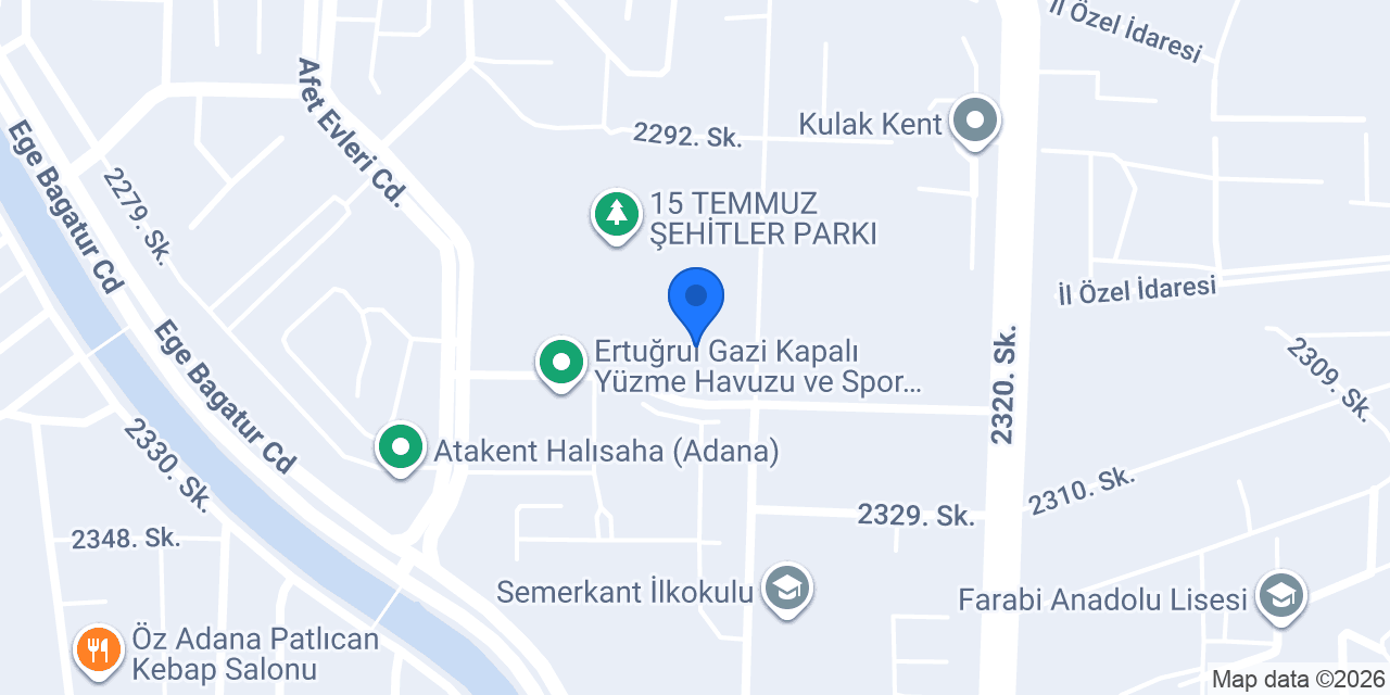 Adana yüreğir ev sofrası konumu