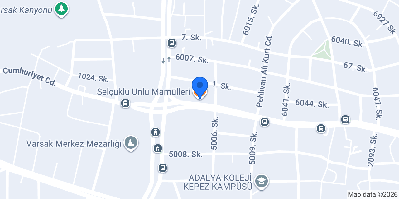 Selçuklu Unlu Mamülleri konumu