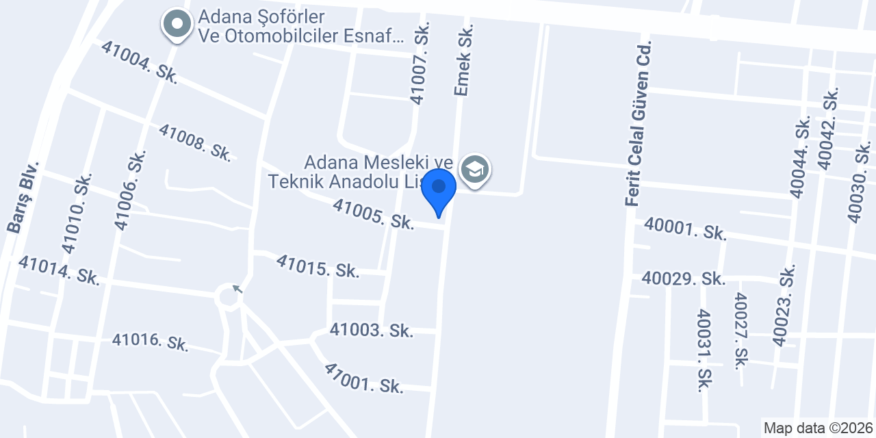 Adana Emek Aile Sağlık Mer. konumu