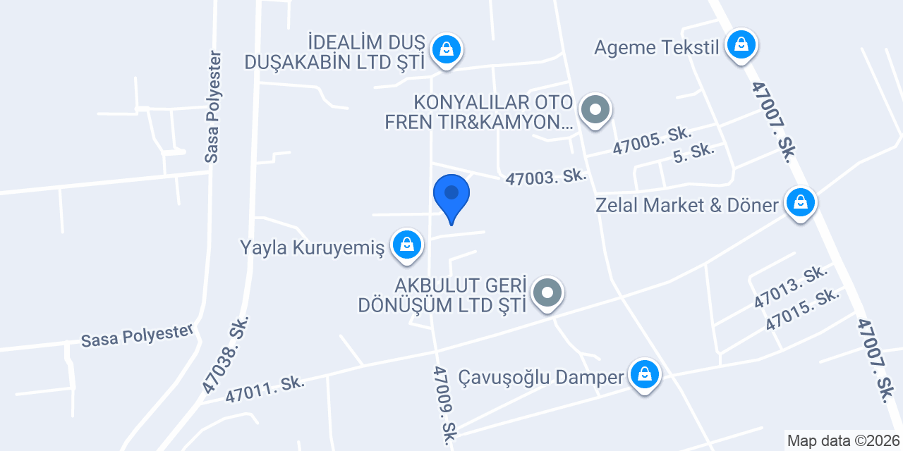 Tecirli Taşımacılık konumu
