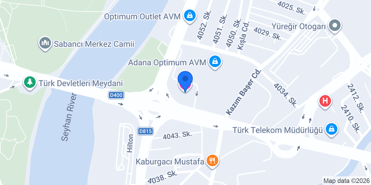 Türkmen Riverside Hotel Adana konumu
