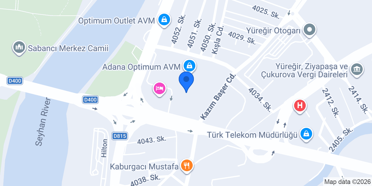 Mavi - Adana Optimum konumu