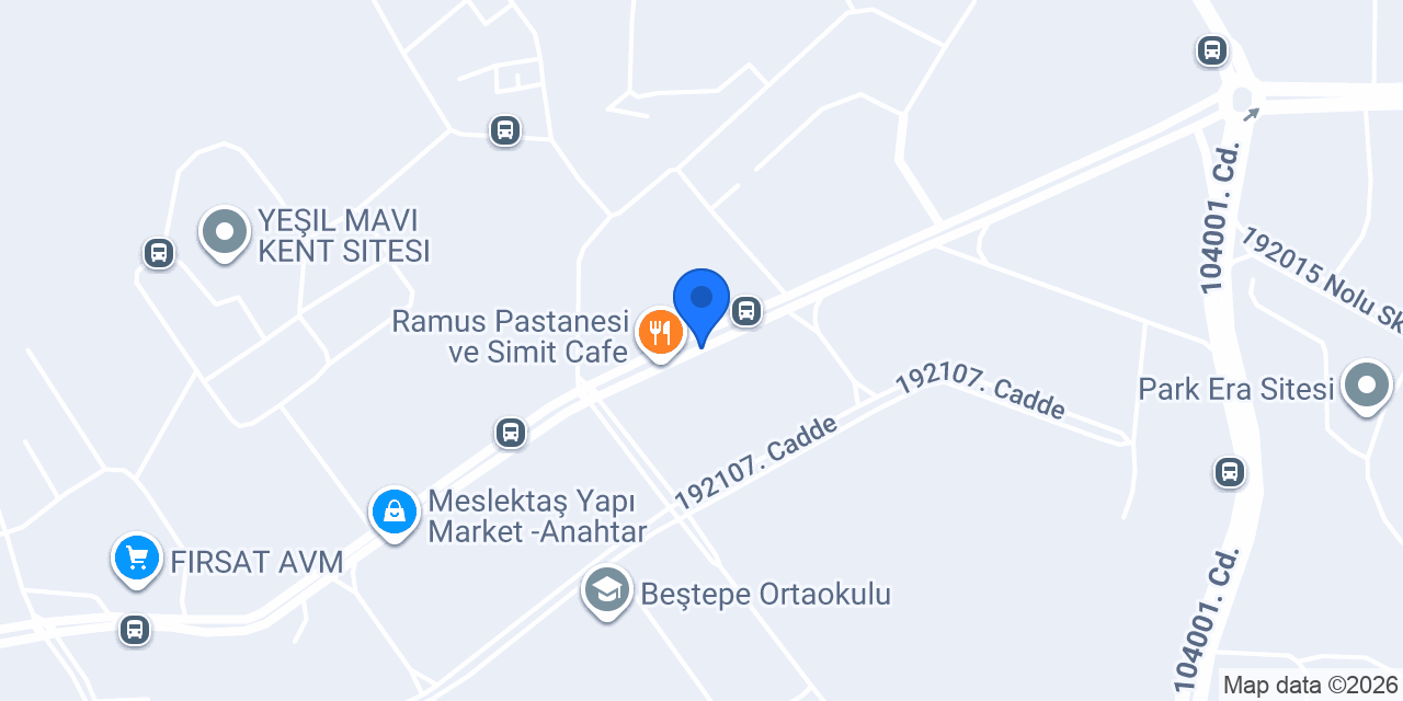 Anteplim Burma Kadayıf konumu