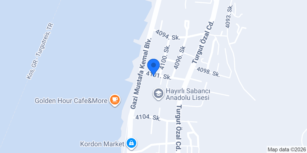 Yakamoz Rent A Car konumu