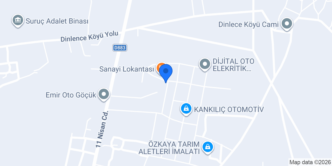 orçun oto kaporta ve boya 2 konumu
