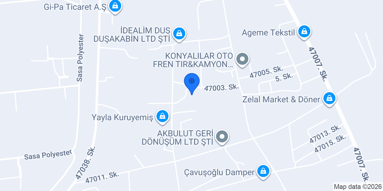 ASDEK PLASTİK VE SAN. TİC. LTD. ŞTİ. konumu