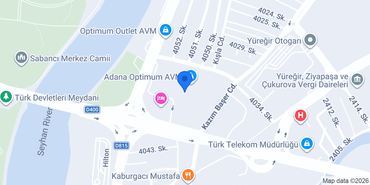 Adana Optimum So CHIC konumu