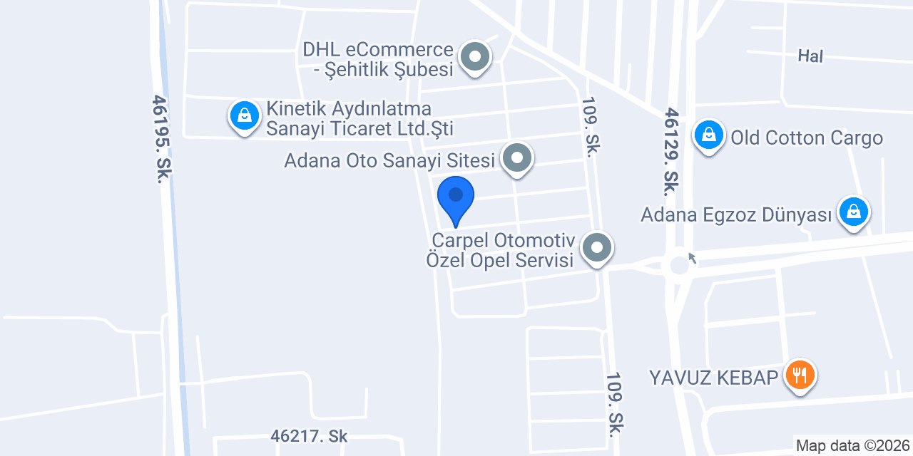 Egem Akü konumu