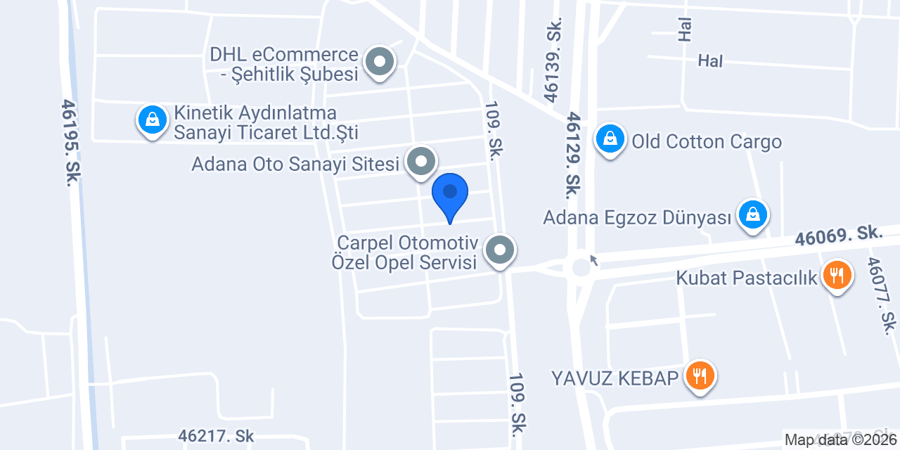 Adana Cam Balkon konumu