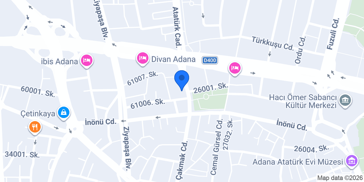 Şehir Sürücü Kursu konumu