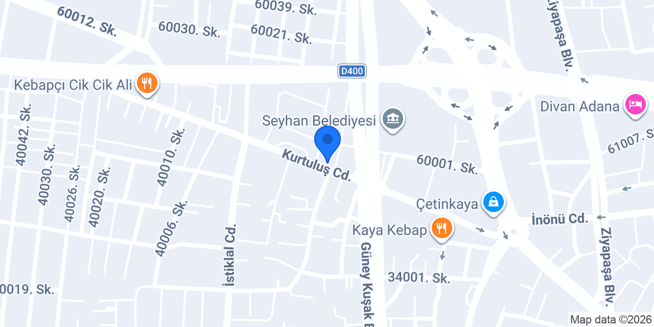 Adana Park Otel konumu