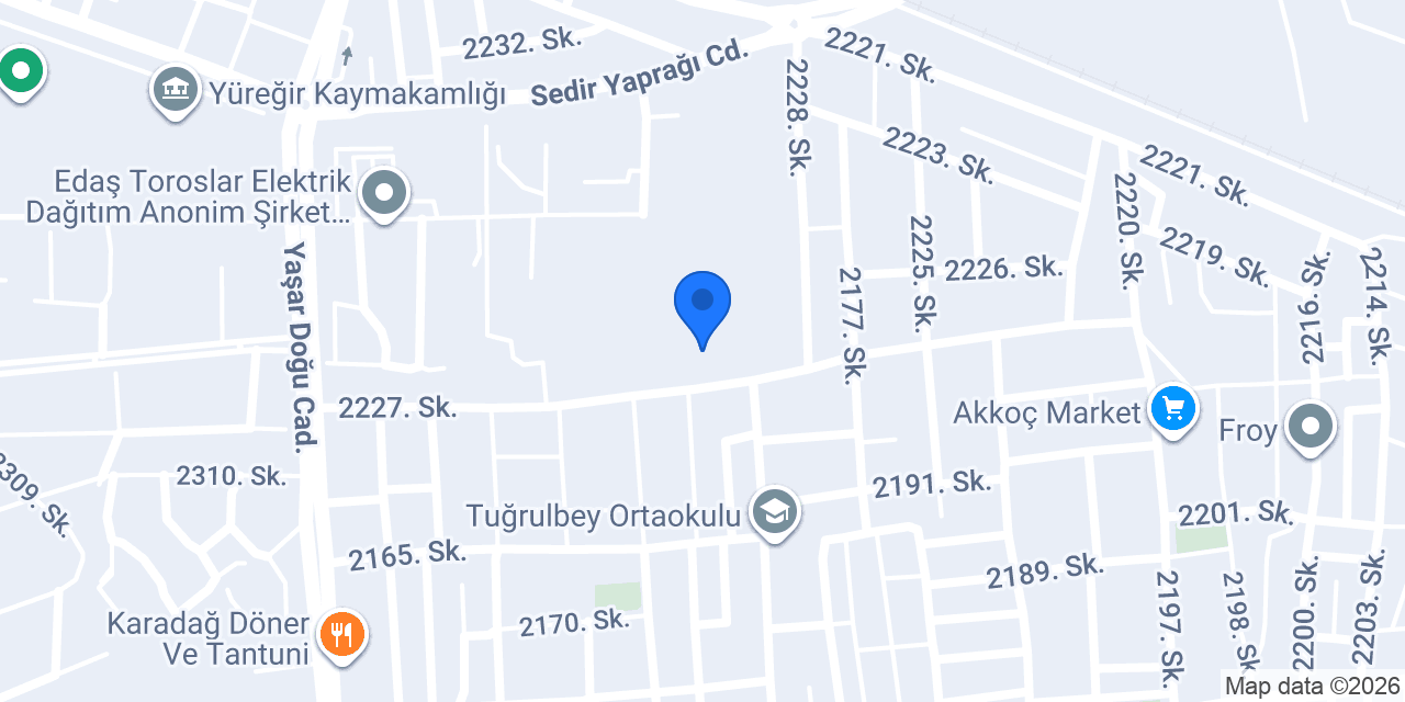 Afşin halı saha konumu