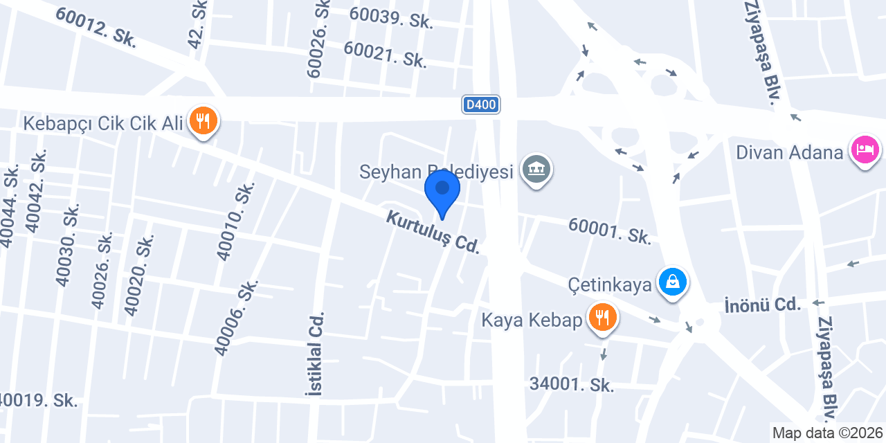 Adana Ömür Otel konumu