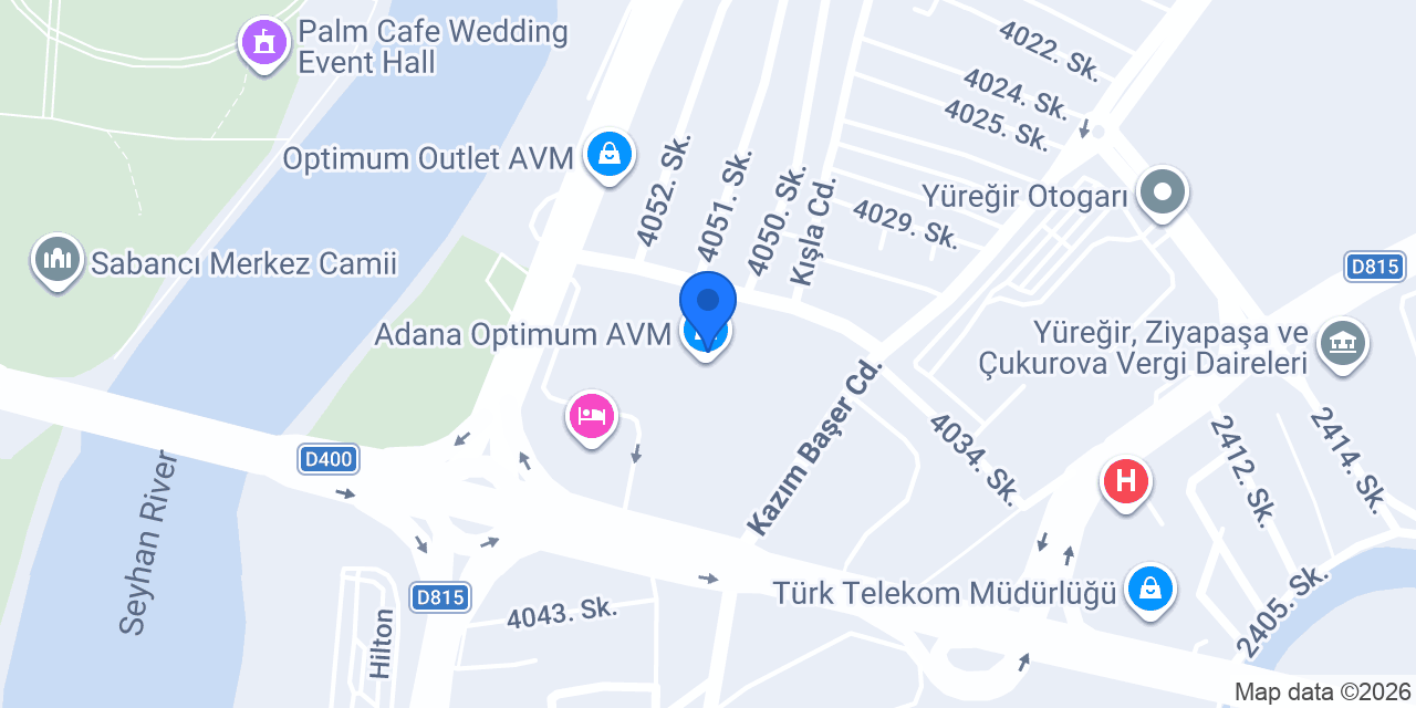 Pandora Adana Optimum konumu