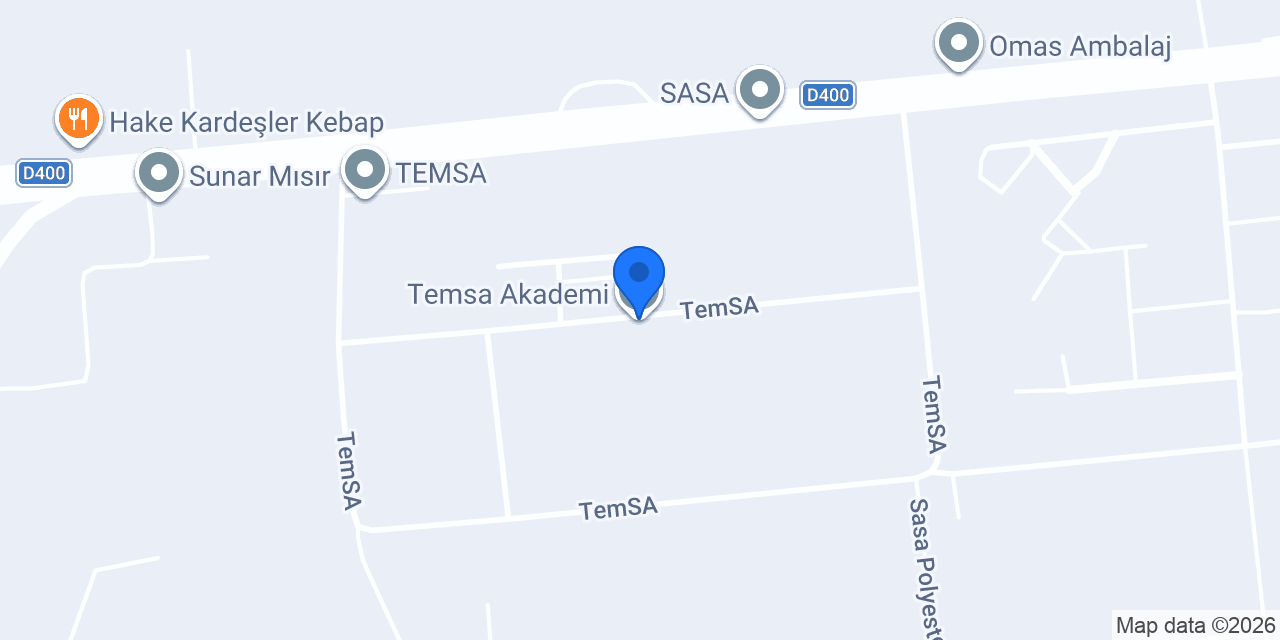 Temsa Akademi konumu