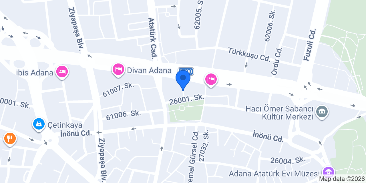 ADANA MALİ MÜŞAVİR SERKAN UĞURLULAR konumu