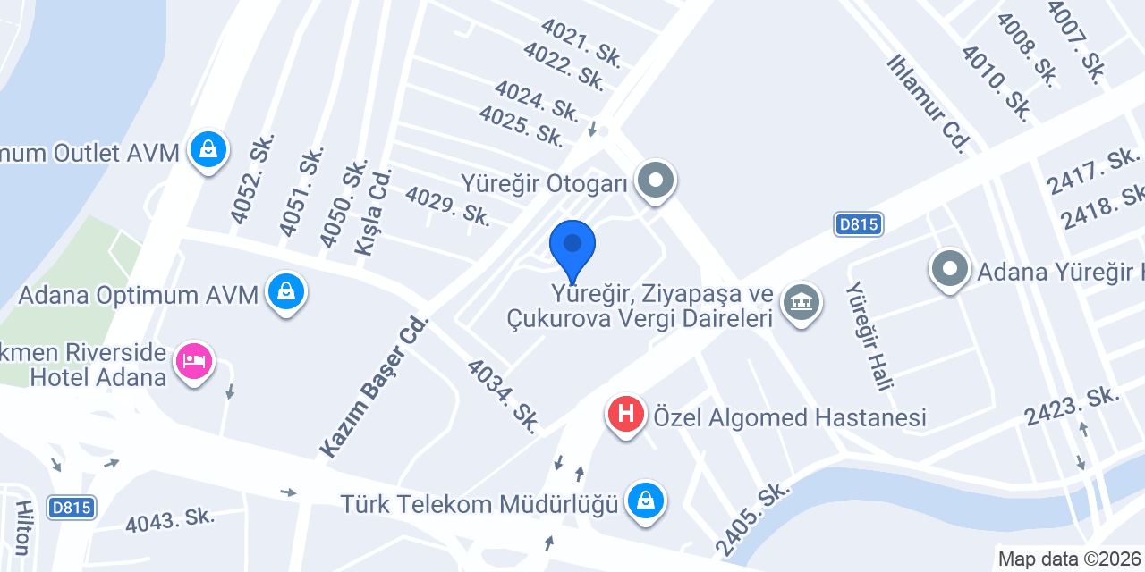 Kadirli Seyahat konumu
